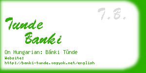 tunde banki business card